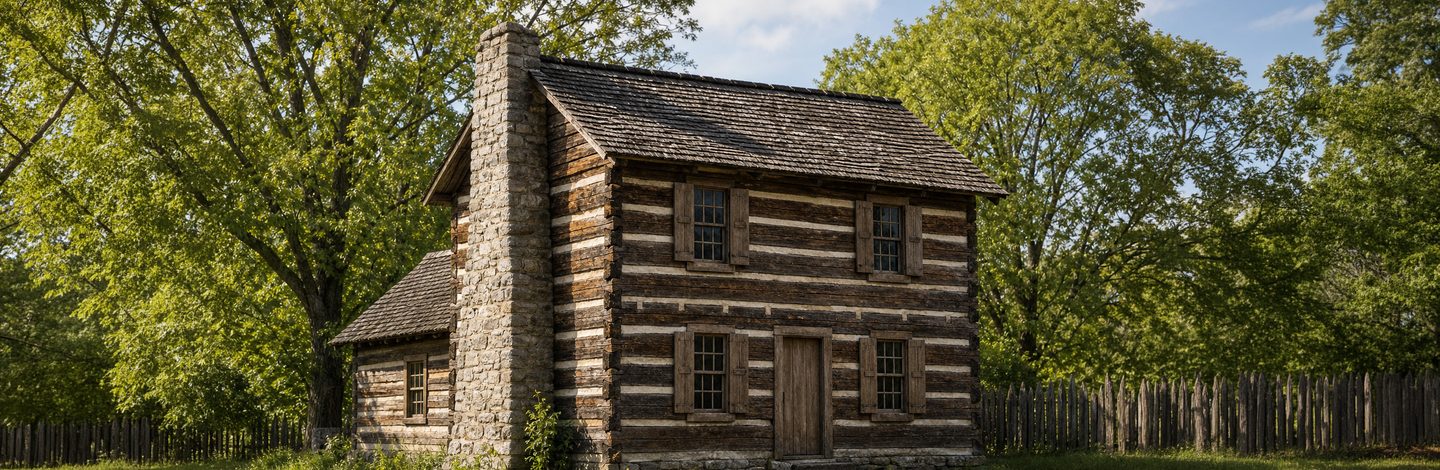 The Latimer House and the ground around it.